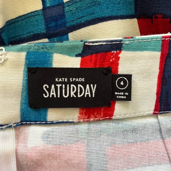 Kate Spade Saturday Utility Pocket Skirt in Painted Plaid - Picture 6 of 7